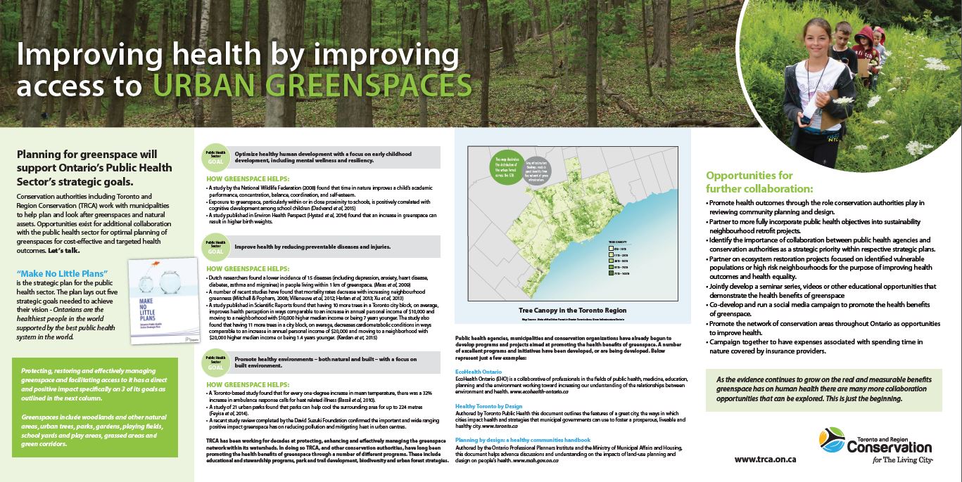 Improving Health by Improving Access to Greenspaces